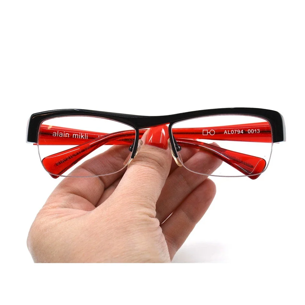 ALAIN MIKLI AL 0794 0013 BLACK RED AUTHENTIC EYEGLASSES - Picture 9 of 9